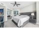 Bright bedroom with a king-size bed and stunning water views at 231 Riverside Dr # 1604-1, Daytona Beach, FL 32117