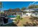 Large backyard with pool and grilling area at 5700 E Fort King St, Ocala, FL 34470