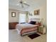 Relaxing bedroom with a view, and neutral decor at 105 Barrier Isle Dr, Ormond Beach, FL 32176