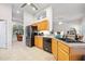 Kitchen with stainless steel appliances and wood cabinets at 1221 Harwick Ln, Ormond Beach, FL 32174