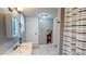 Clean bathroom with shower, vanity, and tiled floors at 141 Kingston Ave, Daytona Beach, FL 32114