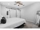 Spacious bedroom with king bed and access to bathroom at 2840 Isles Way, New Smyrna Beach, FL 32168