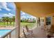 Spacious balcony overlooking pool and golf course at 4670 Links Village Dr # B201, Ponce Inlet, FL 32127