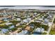 Aerial view of the property and surrounding houses at 124 Avalon Dr, Ormond Beach, FL 32176