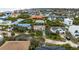 Aerial view of home and neighborhood, near the beach at 124 Avalon Dr, Ormond Beach, FL 32176