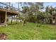 Elevated deck and expansive grassy backyard at 124 Avalon Dr, Ormond Beach, FL 32176