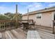 Deck with table and chairs, plus lounge chair at 124 Avalon Dr, Ormond Beach, FL 32176