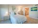 Bright bedroom with ensuite bathroom access at 4641 S Atlantic Ave # 2010, Port Orange, FL 32127