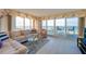 Spacious living room with ocean views and comfortable seating at 4641 S Atlantic Ave # 2010, Port Orange, FL 32127