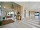 Elegant lobby with chandelier and tile flooring at 4641 S Atlantic Ave # 2010, Port Orange, FL 32127