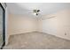 Bedroom with double door closet and ceiling fan at 56 Winding Creek Way, Ormond Beach, FL 32174