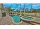 Inviting pool and spa with a relaxing patio area at 1453 Sunningdale Ln, Ormond Beach, FL 32174