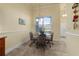 Breakfast nook with table and chairs near window at 1510 Kinnard Cir, Ormond Beach, FL 32174