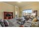 Comfortable living room with sectional sofa and water views at 1510 Kinnard Cir, Ormond Beach, FL 32174