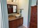 Main bathroom vanity with vessel sink at 2750 Ocean Shore Blvd # 4, Ormond Beach, FL 32176