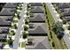 Aerial view showing the community layout with houses and roads at 3238 Bailey Ann Dr, Ormond Beach, FL 32174