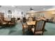 Elegant dining area with fireplace and comfortable seating at 3238 Bailey Ann Dr, Ormond Beach, FL 32174