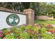 Image of Halifax Plantation Golf Club entrance sign with landscaping at 3238 Bailey Ann Dr, Ormond Beach, FL 32174