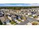 Aerial view of a residential neighborhood with houses and solar panels at 447 Liu Ln, Deland, FL 32724