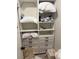 Large closet with shelving and drawers for storage at 5500 Ocean Shore Blvd # Ut61, Ormond Beach, FL 32176