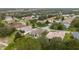 Wide aerial view of a residential neighborhood and golf course at 4546 Nottoway Dr, Leesburg, FL 34748