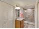 Bathroom with shower, toilet and vanity at 2403 S Atlantic Ave # 309, Daytona Beach, FL 32118