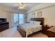 Main bedroom with ocean view and ensuite bathroom at 2403 S Atlantic Ave # 309, Daytona Beach, FL 32118