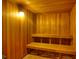 Relaxing sauna with wooden walls and benches at 2403 S Atlantic Ave # 309, Daytona Beach, FL 32118