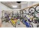 Secure bike storage area with many spaces available for residents at 4 Oceans West Blvd # 206C, Daytona Beach, FL 32118