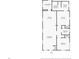 Floor plan showing layout and dimensions of home at 825 Magnolia Ave, Holly Hill, FL 32117