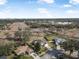 Aerial view of neighborhood with new construction at 92 Spinnaker Cir, South Daytona, FL 32119