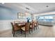 Elegant dining room with water views at 1778 John Anderson Dr, Ormond Beach, FL 32176