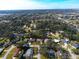 Aerial view of a single Gathering home in a residential neighborhood at 2050 Anne Cir, South Daytona, FL 32119