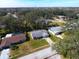 High-angle view of the house and surrounding neighborhood at 2050 Anne Cir, South Daytona, FL 32119