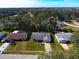 Aerial view showcasing the house and neighborhood setting at 2050 Anne Cir, South Daytona, FL 32119