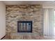 Brick fireplace with a classic design at 2050 Anne Cir, South Daytona, FL 32119