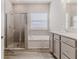 Bathroom boasts a large shower and soaking tub at 2212 Oconnel Dr, Ormond Beach, FL 32174