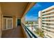 Balcony view overlooking the parking lot and surrounding neighborhood at 4565 S Atlantic Ave # 5411, Ponce Inlet, FL 32127