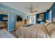 Main bedroom with king bed and access to the balcony at 4565 S Atlantic Ave # 5411, Ponce Inlet, FL 32127