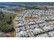 Wide aerial view of community and landscape at 508 High Tide Ln, Daytona Beach, FL 32124