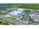 Aerial view of community clubhouse and shops at 508 High Tide Ln, Daytona Beach, FL 32124