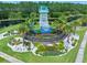 Community entrance with a lighthouse-themed sign and landscaping at 508 High Tide Ln, Daytona Beach, FL 32124