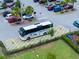 Community shuttle bus in parking lot at 508 High Tide Ln, Daytona Beach, FL 32124