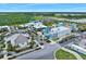 Aerial view of the town center with shops and restaurants at 508 High Tide Ln, Daytona Beach, FL 32124