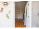 Front entrance with hardwood floors and unique decor at 105 Park Cir, Daytona Beach, FL 32117