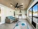 Outdoor patio with seating area, built-in grill, and access to pool at 21 Tipperary Ln, Ormond Beach, FL 32176