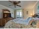 Ocean view bedroom with a king-size bed and coastal decor at 3370 Ocean Shore Blvd # 3060, Ormond Beach, FL 32176