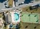 Community pool and tennis court at 3370 Ocean Shore Blvd # 3060, Ormond Beach, FL 32176