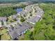Community aerial view shows homes with a view to a nearby lake at 820 Aldenham Ln, Ormond Beach, FL 32174