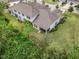 Aerial view showcasing the home's private backyard and surrounding green space at 830 Aldenham Ln, Ormond Beach, FL 32174